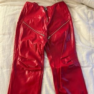 I Am Gia Red Pleather Pants